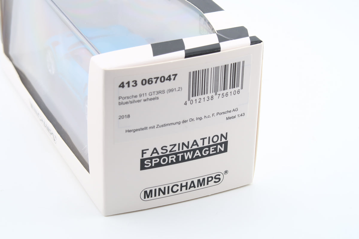 MINICHAMPS - PORSCHE 911 GT3RS - 2018 - 1:43 - MIAMIBLAU