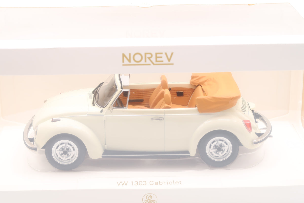 NOREV - VW KÄFER 1303 CABRIOLET - CREMEWEISS - OVP - 1:18