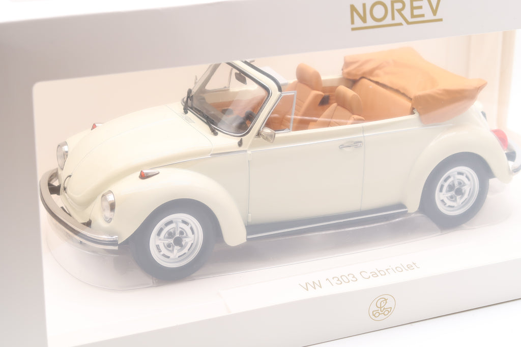 NOREV - VW KÄFER 1303 CABRIOLET - CREMEWEISS - OVP - 1:18