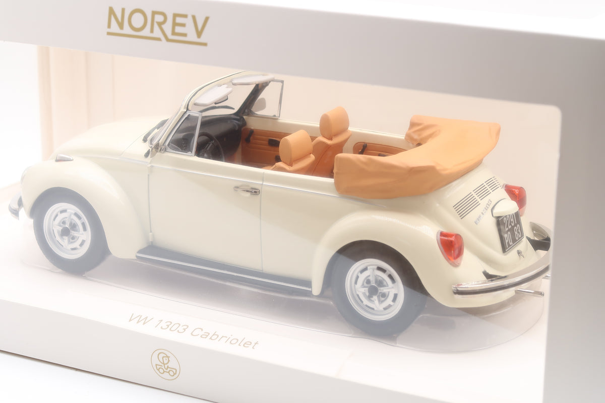 NOREV - VW KÄFER 1303 CABRIOLET - CREMEWEISS - OVP - 1:18