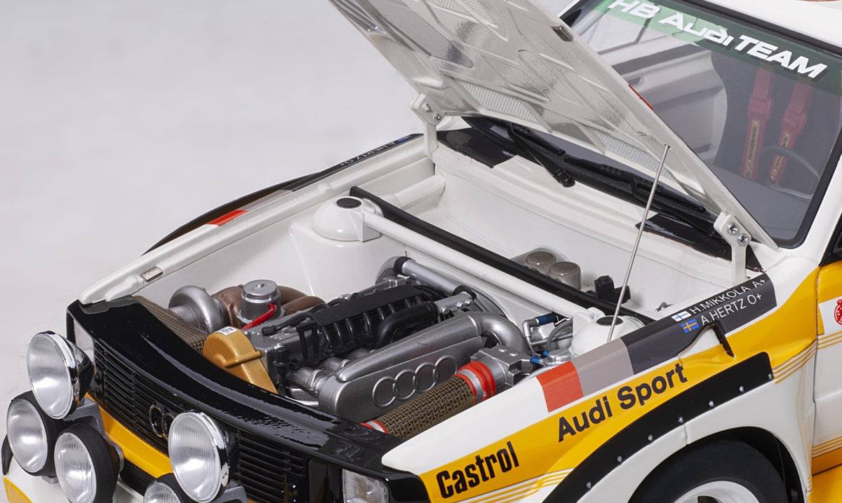AUTOart AUDI QUATTRO S1 - MIKKOLA / HERTZ - RALLYE MONTE CARLO 1986