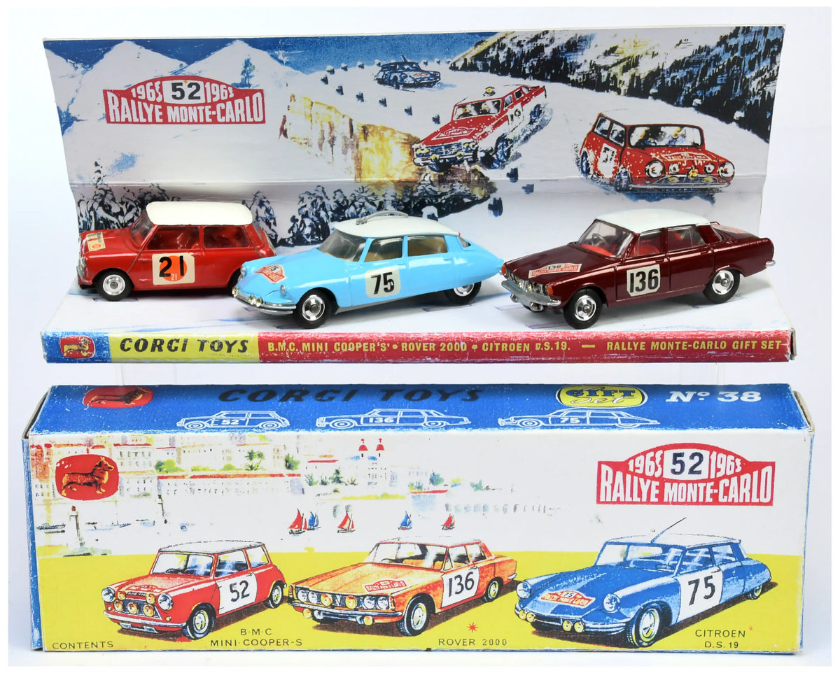 CORGI TOYS GIFT SET 38 - RALLYE MONTE CARLO - 1965