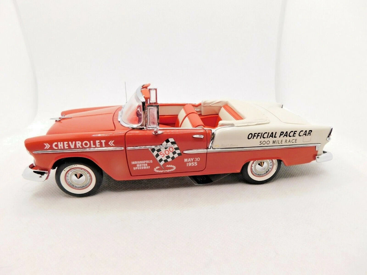 FRANKLIN MINT - CHEVROLET BEL AIR CONVERTIBLE - INDY PACE CAR 1955 - 1:24 - OVP