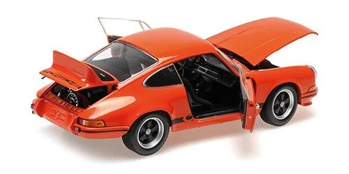 MINICHAMPS - PORSCHE 911 CARRERA RS 2.7 COUPE - 1983 - 1:18 - ORANGE / BLACK DECOR